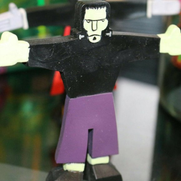 1988 lot OF 3 frightful bendables dakin Monsters Frankenstein Mummy Dracula toys - Picture 2 of 4